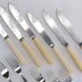 Vintage Sheffield Silver Plated Fish Flatware Serving Set in Original Box Image 6