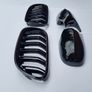 Brand New E92 E93 Lci Black Kidney Grilles & Mirror Covers Set Image 8