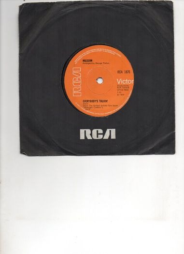 Nilsson Everybodys Talkin 1969 Uk Pressing 45