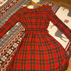 girls tartan dress sized 11-12yrs