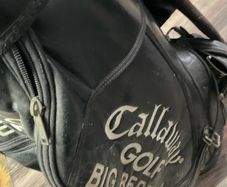 golf bag and clubs