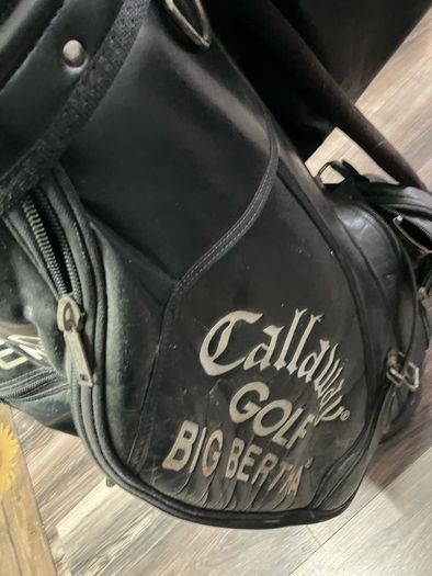golf bag and clubs