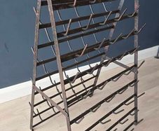 vintage bottle drying rack