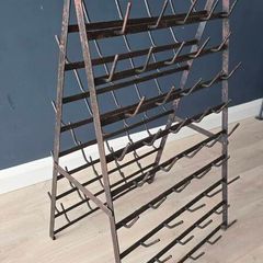 vintage bottle drying rack