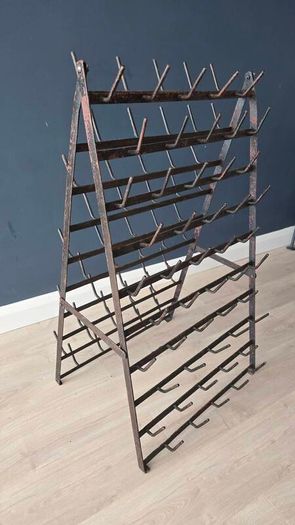 vintage bottle drying rack