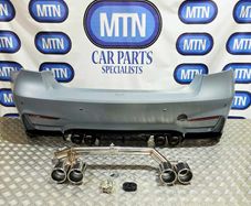 Rear Back Bumper For BMW 3 Series 11-19 F30 M3 Style with M3/M4 F80 Diffuser