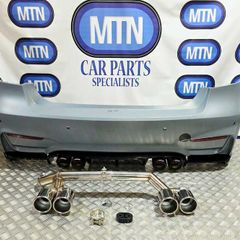 Rear Back Bumper For BMW 3 Series 11-19 F30 M3 Style with M3/M4 F80 Diffuser