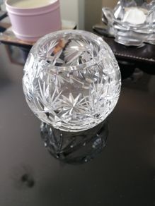 small crystal candle holder