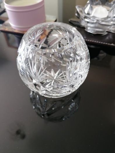 small crystal candle holder