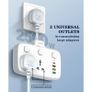 LDNIO SC2413 UK EU US Plug Power Strip With USB Port Extension Power Socket 2500 W 1 PD/QC 3.0 2 AUTO-ID Total 20W Image 6