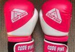 Top Pro Code Pink Gloves used for kick boxing