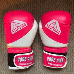 Top Pro Code Pink Gloves used for kick boxing