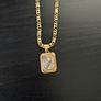 18k / ct gold chain / necklace with pendant Image 2