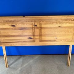 Double wood  headboard bed