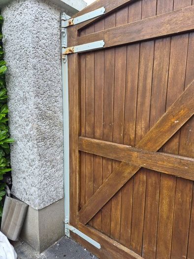 Solid wood garden gates