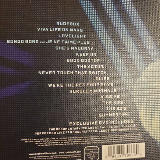 Robbie Williams. Rudebox.CD + DVD. Special addition.