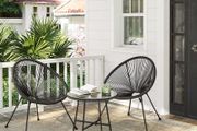 Set of two Garden chairs with table
