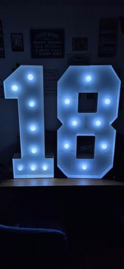 Giant light up 18 numbers