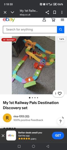 2x Thomas the tank - My first train set