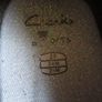 CLARKS     black patent with toy    size  2 F Image 3