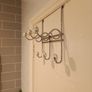 Stylish Chrome Over-the-Door Hanger with Crystal Knobs Image 4