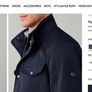 Men's Hackett Winter Velospeed Jacket Blue Size Medium Water Resistant Coat Image 2