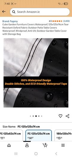 Outdoor furniture cover