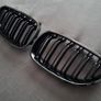BMW 5 Series E60 E61 Gloss Black Kidney Grilles Brand New Image 3