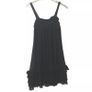 Juicy Couture 'New' Black Silk Ruffle Dress Textured Sleeveless Lined Lace Hem .. Size Medium .. Price Drop Image 3