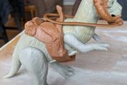 vintage kenner star wars tauntaun open belly - complete
