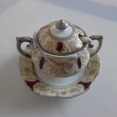 SUGAR BOWL - Underplate & Spoon - Noritake