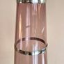 Mid Century Glass Vase with Silver Bands Hallmarked Image 3