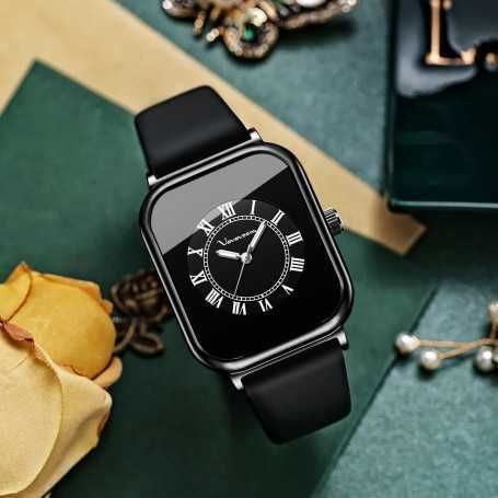 Women's Casual Waterproof Quartz Watch with Silicone Strap