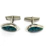 Vintage silver cuff links and tie clip set Image 3