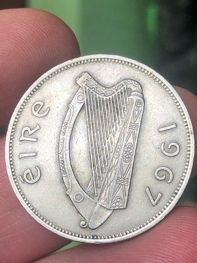 Irish 1967 Halfcrown Nice grade