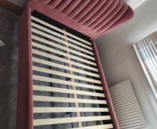 Pink Velvet EZ Living Double Bed