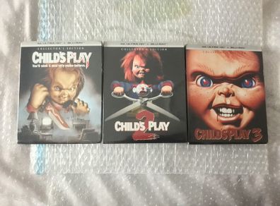Childs Play 1-2-3  .4K UHD Set Collectors Editions Dolby Vision Dolby Atmos