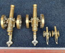 Vintage Brass Cannons...X 4