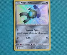 Magnemite Pokemon Card from Hidden Fates Shiny Vault (SV27/SV94)