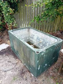 Large heavy water tank
