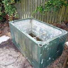 Large heavy water tank