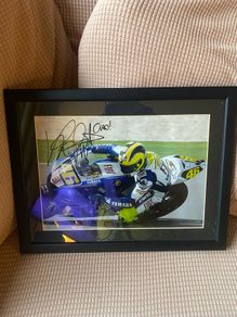 Autographed Rossi Yamaha picture