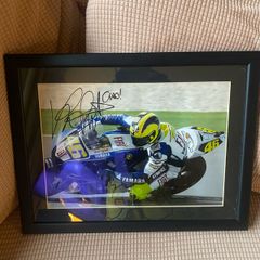 Autographed Rossi Yamaha picture