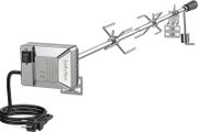 Universal Barbecue Skewer Set Rotisserie Kit Hexagonal Skewer Rod with EU Electric Motor Holder