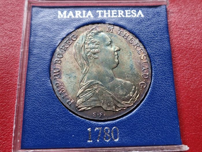 Austria  Silver 1 Thaler - Maria Theresia 1780 SF  Silver .833 Coin Restrike