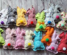 Easter Bunnies. Hanging Decoration.
