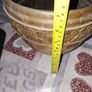 Beautiful Old Brass Planter Pot Featuring an Embossed Floral Design, Postage Available, Image 4
