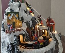 Christmas Light Up Ski Resort