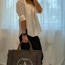 Canvas Tote Bag Grey - Brand New Image 4