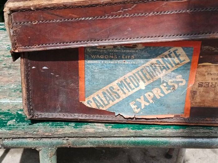 Vintage Leather Suitcase